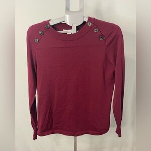 Women’s sweater Liz‎ Claiborne size large burgundy
